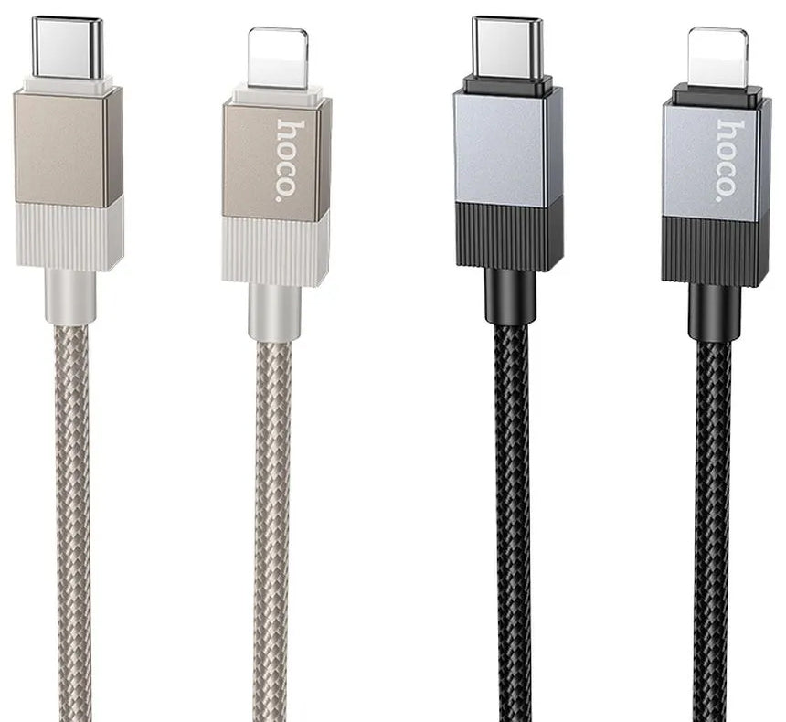 USB-C - Lightning Data- og Ladekabel HOCO X110, 27W, 1m, Svart