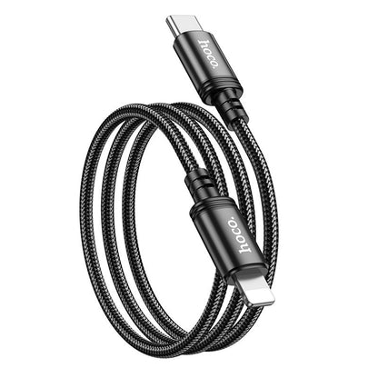 USB-C - Lightning Lade- og Datakabel HOCO X89, 20W, 1m, Svart