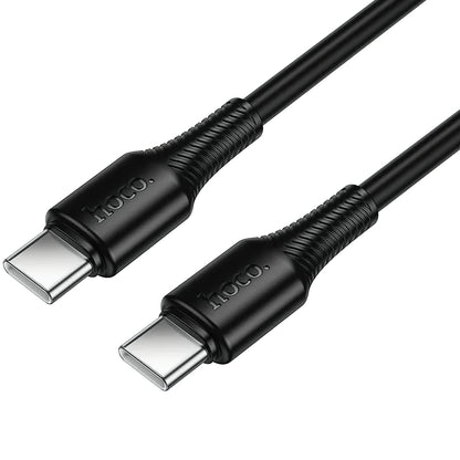USB-C til USB-C Data- og Ladekabel HOCO X120, 60W, 1m, Svart