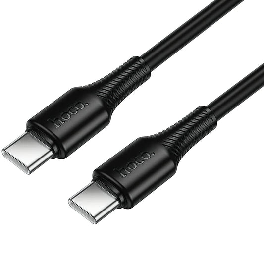USB-C til USB-C Data- og Ladekabel HOCO X120, 60W, 1m, Svart