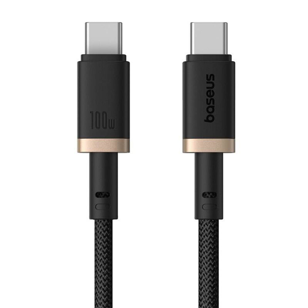 USB-C til USB-C Baseus Dura Series data- og ladekabel, 100W, 2m, Gull P10377803U01-03