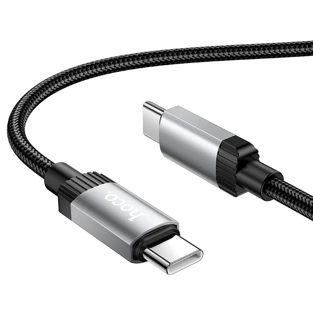 USB-C til USB-C data- og ladekabel HOCO X117, 60W, 1m, Svart