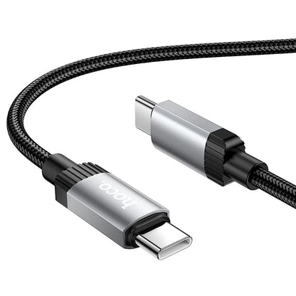 USB-C til USB-C data- og ladekabel HOCO X117, 60W, 1m, Svart