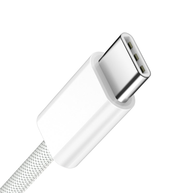 USB-C til USB-C data- og ladekabel BWOO BO-X284, 60W, 2m, Hvit