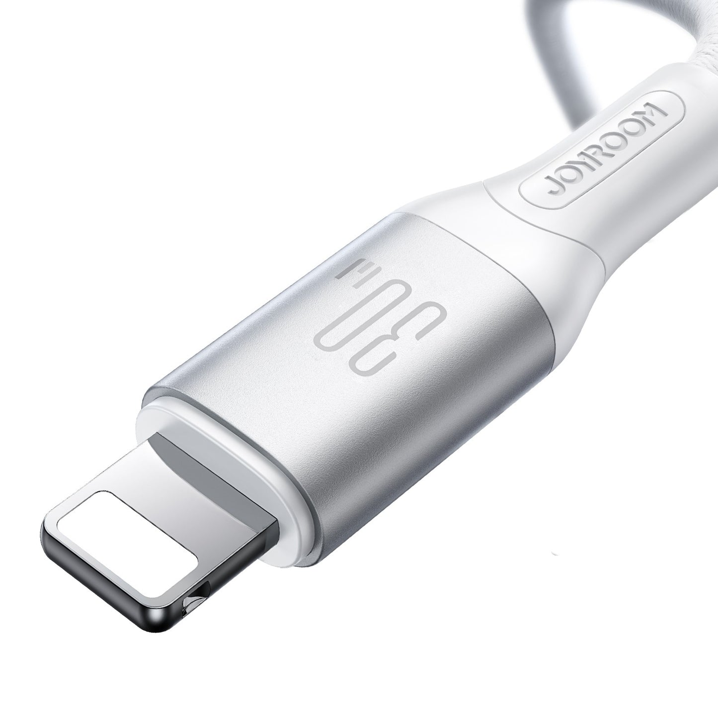 USB-C - Lightning lade- og datakabel Joyroom S-A28 Flash, 30W, 1m, Hvit