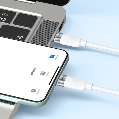 USB-C til USB-C data- og ladekabel BWOO BO-X315C, 100W, 1m, Hvit