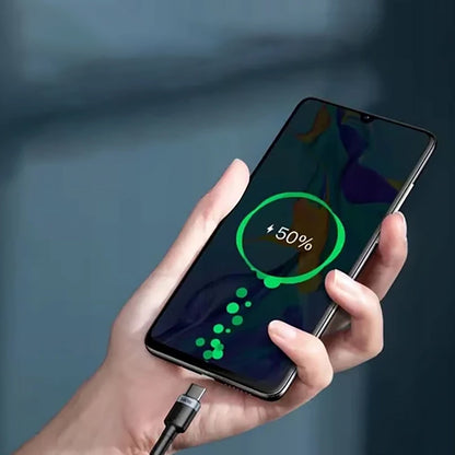 USB-C til USB-C Baseus Cafule data- og ladekabel, 100W, 2m, Grå CATKLF-BLG1