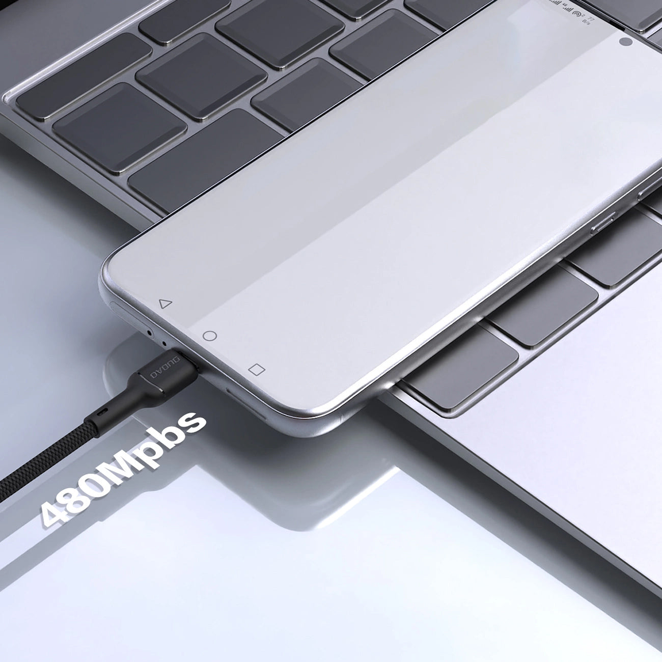 USB-A til USB-C Dudao L9T data- og ladekabel, 100W, 1m, Svart