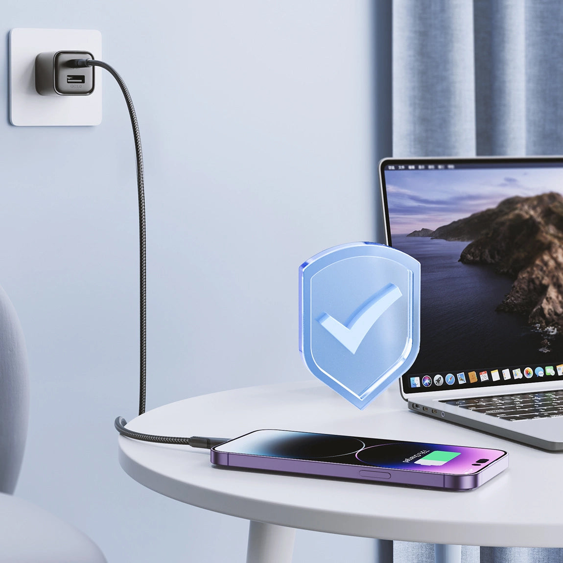 Data- og ladekabel USB-C - Lightning Joyroom S-A11, 20W, 1.2m, Svart
