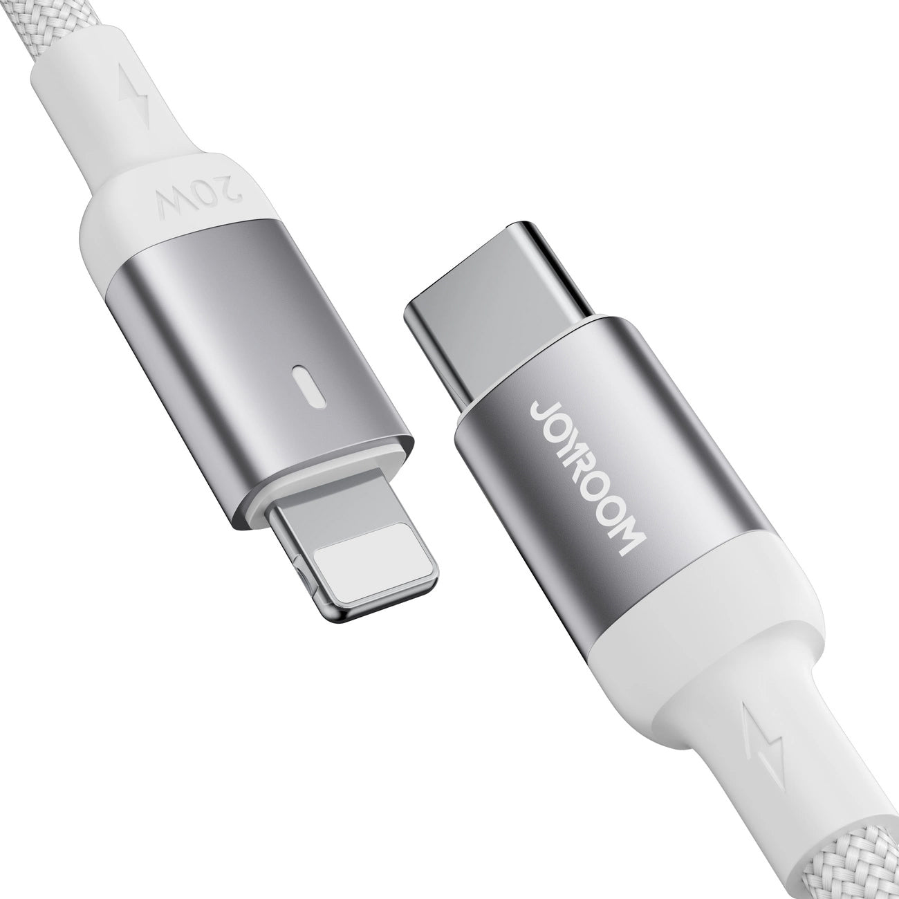 Data- og ladekabel USB-C - Lightning Joyroom S-A10, 20W, 1.2m, Hvit