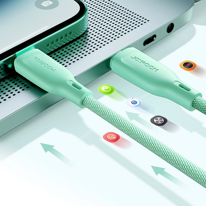 USB-C til USB-C data- og ladekabel Joyroom S-A34, 60W, 1m, Rosa