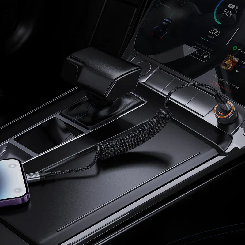 USB-A - Lightning HOCO X121 data- og ladekabel, 27W, 1.5m, Svart