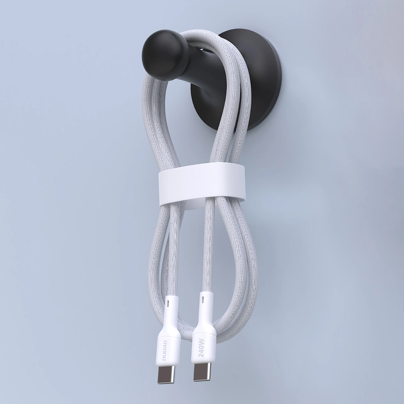 USB-C data- og ladekabel - USB-C Dudao L9C Max, 240W, 2m, Hvit