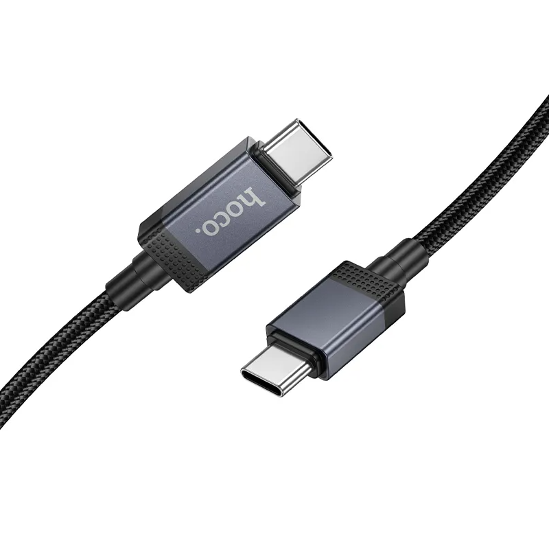 USB-C til USB-C data- og ladekabel HOCO X118 Display, 60W, 1m, Svart
