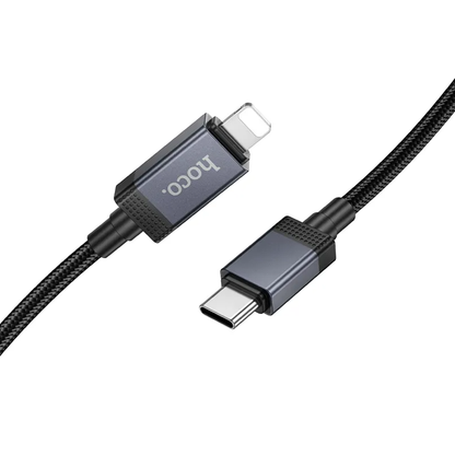 USB-C til Lightning Data- og Ladekabel HOCO X118 Display, 27W, 1m, Svart