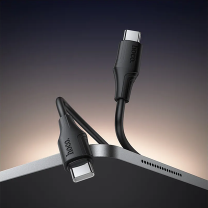 USB-C til USB-C data- og ladekabel HOCO X124, 60W, 1m, Svart