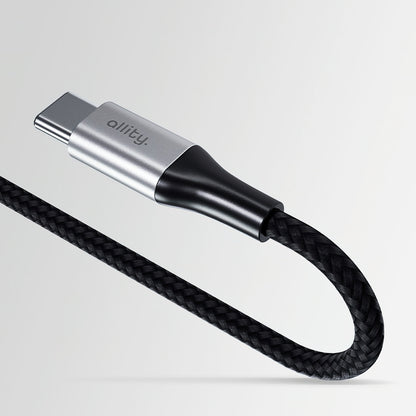 USB-C til USB-C data- og ladekabel Allity. AUC-01, 100W, 2m, Svart
