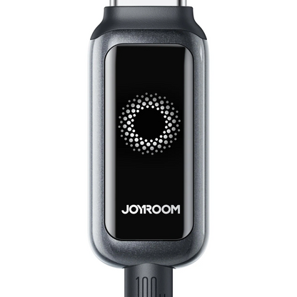 Data- og ladekabel USB-A - Lightning Joyroom S-A55 StarFlight Display, 18W, 1.2m, Svart