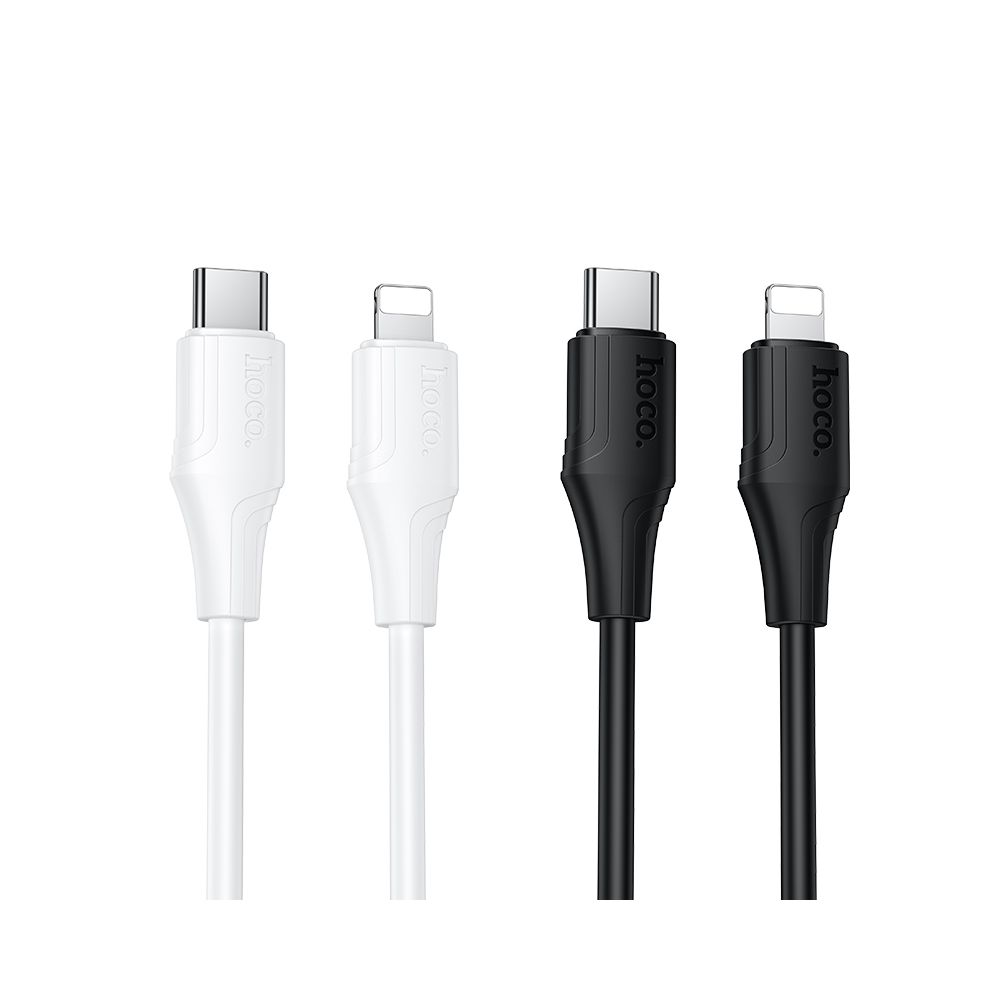 Data- og ladekabel USB-C - Lightning HOCO X124, 27W, 1m, Hvit