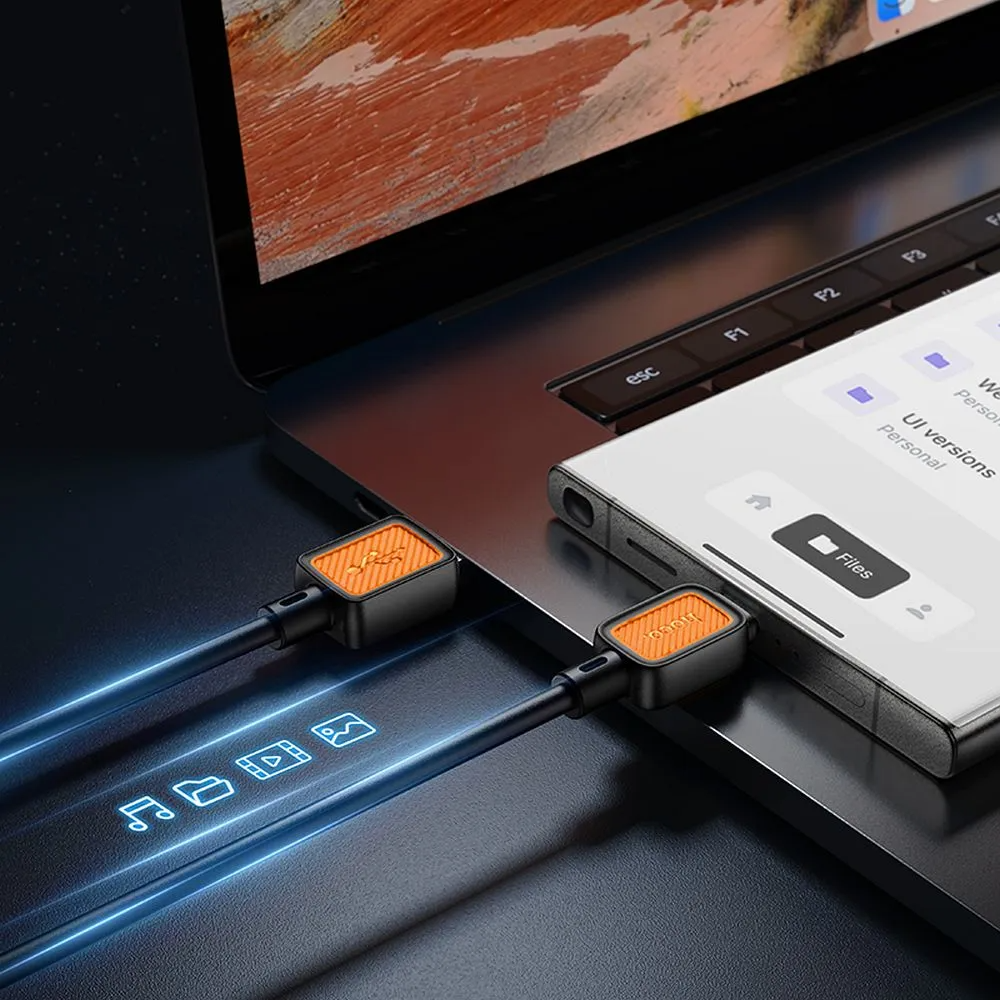 USB-A til USB-C data- og ladekabel HOCO X108, 18W, 1m, Svart