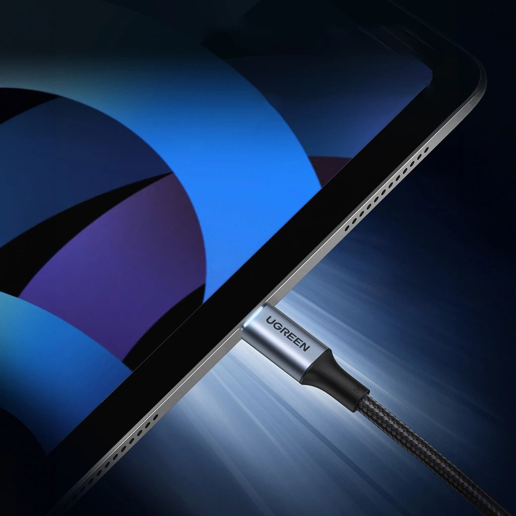 USB-C til USB-C data- og ladekabel UGREEN US316, 100W, 0.5m, Grå