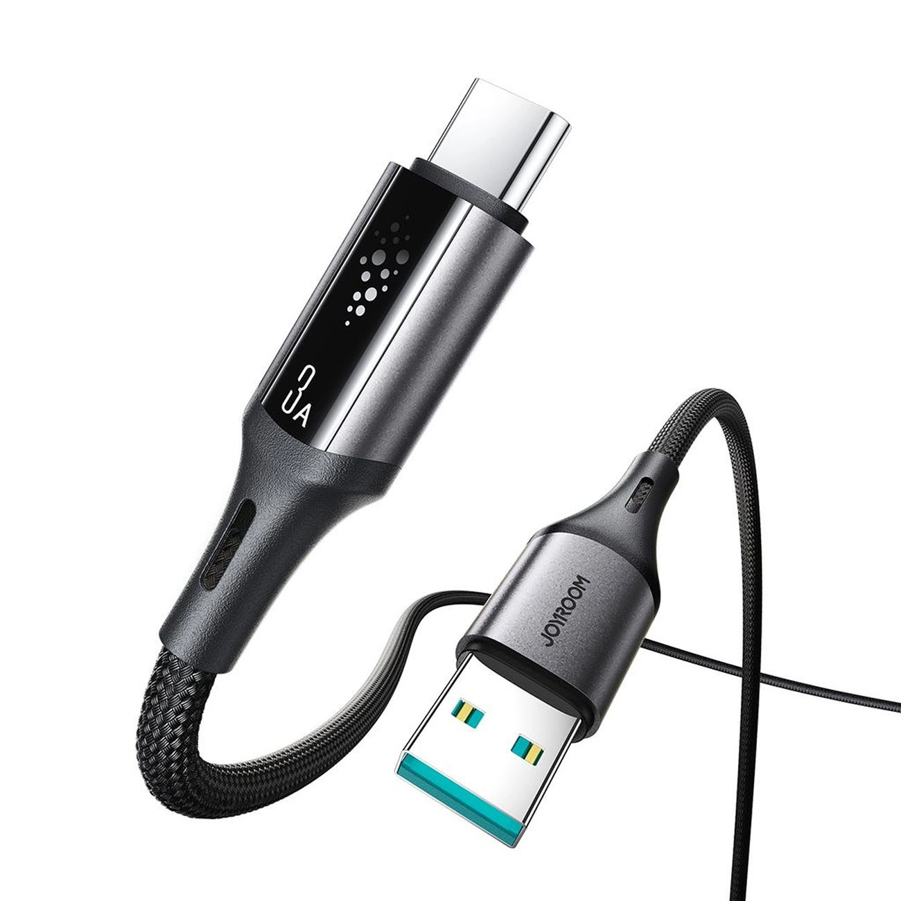 Data- og ladekabel USB-A - USB-C Joyroom S-A60 StarTalk, 18W, 1.2m, Svart