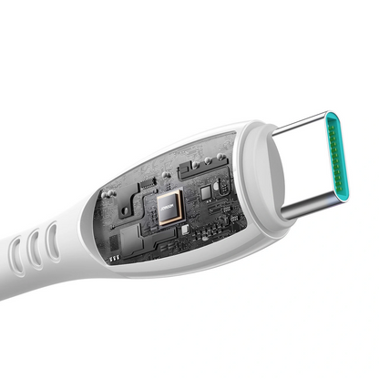 USB-C til USB-C data- og ladekabel Joyroom S-A59 Vibrant, 60W, 1.2m, Hvit
