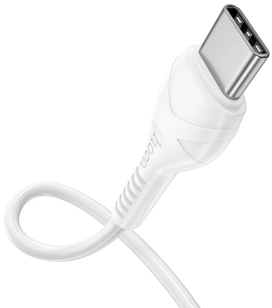Data- og ladekabel USB-C - USB-C HOCO X37, 60W, 1m, Hvit