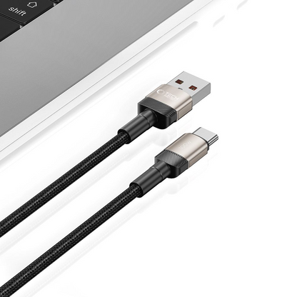 USB-A til USB-C data- og ladekabel Tech-Protect Ultraboost EVO, 100W, 1m, Sølv