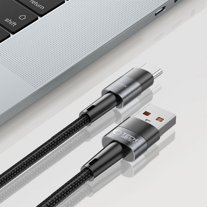 USB-A til USB-C data- og ladekabel Tech-Protect Ultraboost, 66W, 0,5m, grå