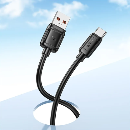 USB-A til USB-C datakabel og ladekabel HOCO X115, 100W, 1m, svart