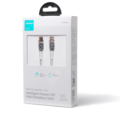 USB-C til Lightning data- og ladekabel Joyroom S-CL020A3, 20W, 1,2m, hvit
