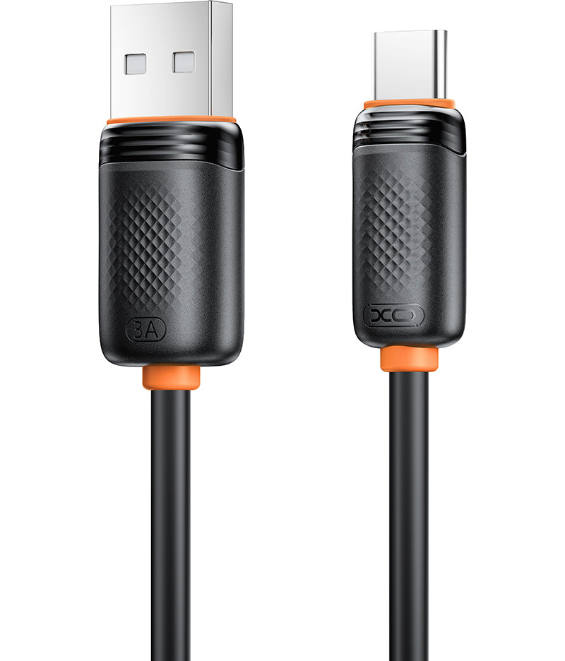 USB-A til USB-C data- og ladekabel XO Design NB302, 18W, 1m, svart