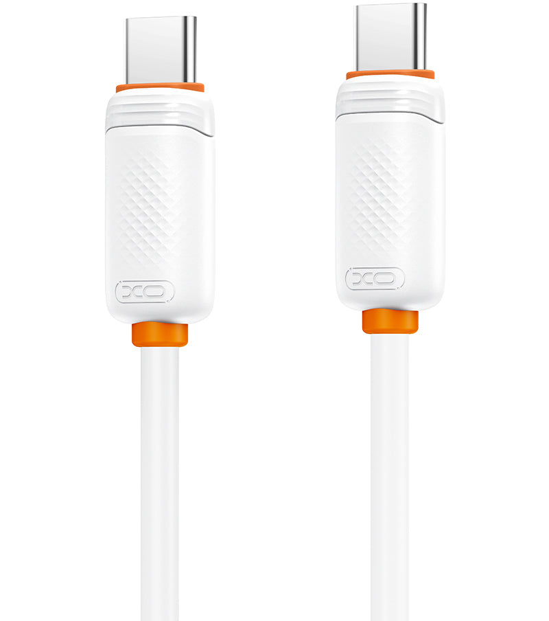 USB-C Data- og ladekabel - USB-C XO Design NB-Q302B, 60W, 1m, Hvit