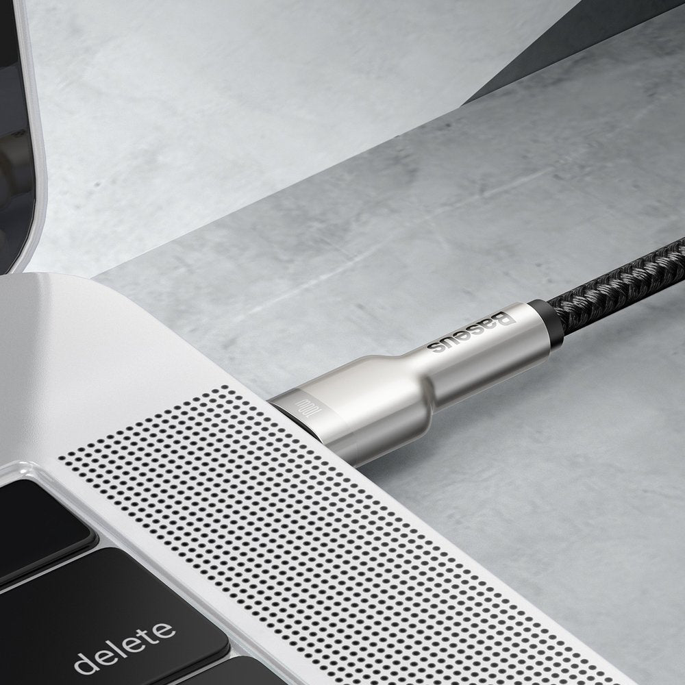USB-C til USB-C Baseus Cafule data- og ladekabel, 100W, 2m, Svart CATJK-D01