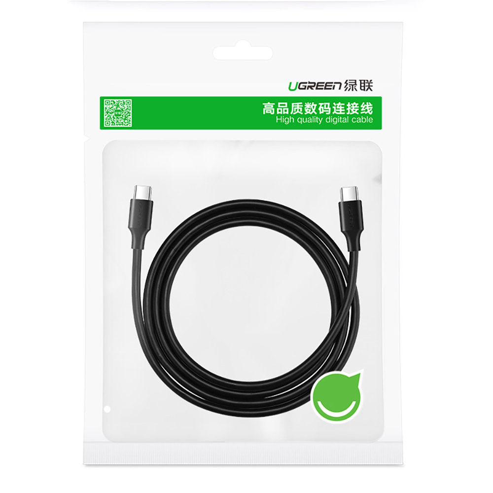 USB-C til USB-C data- og ladekabel UGREEN US286, 60W, 1m, Svart