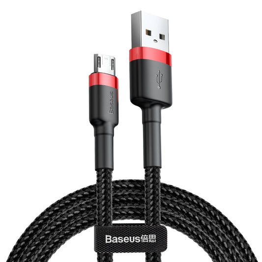 USB-A til microUSB-lade- og datakabel Baseus Cafule, 18W, 2m, Rød