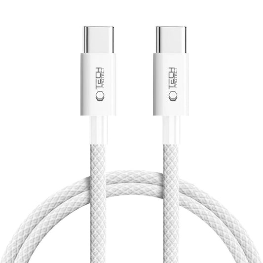 USB-C til USB-C data- og ladekabel Tech-Protect Ultraboost Lite, 60W, 1m, Sølv