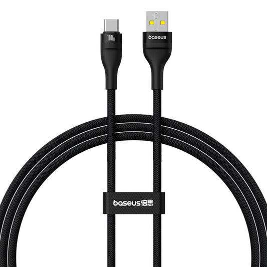 USB-A - USB-C Baseus Flash Series II data- og ladekabel, 100W, 1m, Svart P10311804111-00