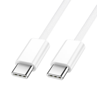 USB-C til USB-C data- og ladekabel BWOO BO-X284, 60W, 1m, Hvit