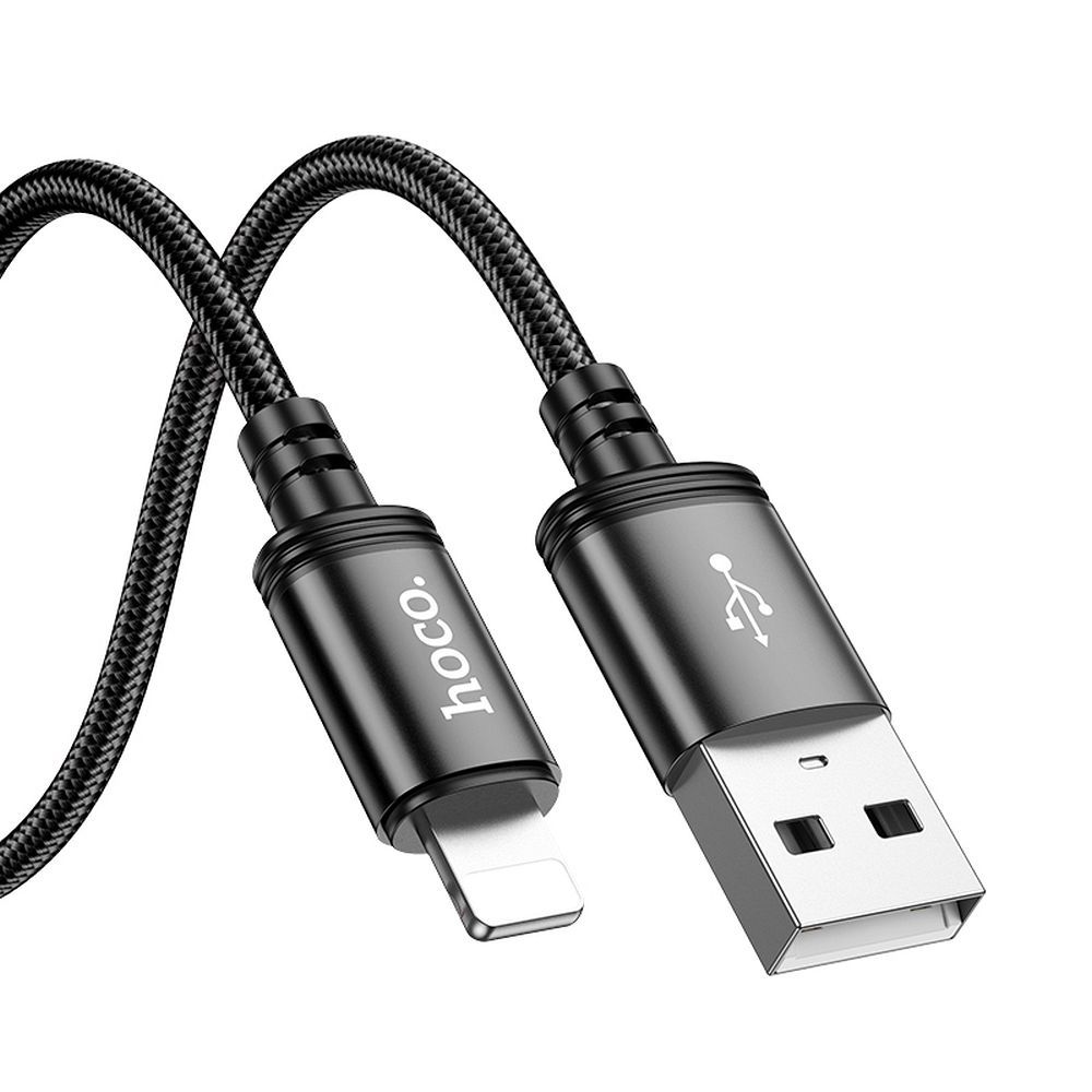 USB-A - Lightning Data og Ladekabel HOCO X89, 18W, 2m, Svart