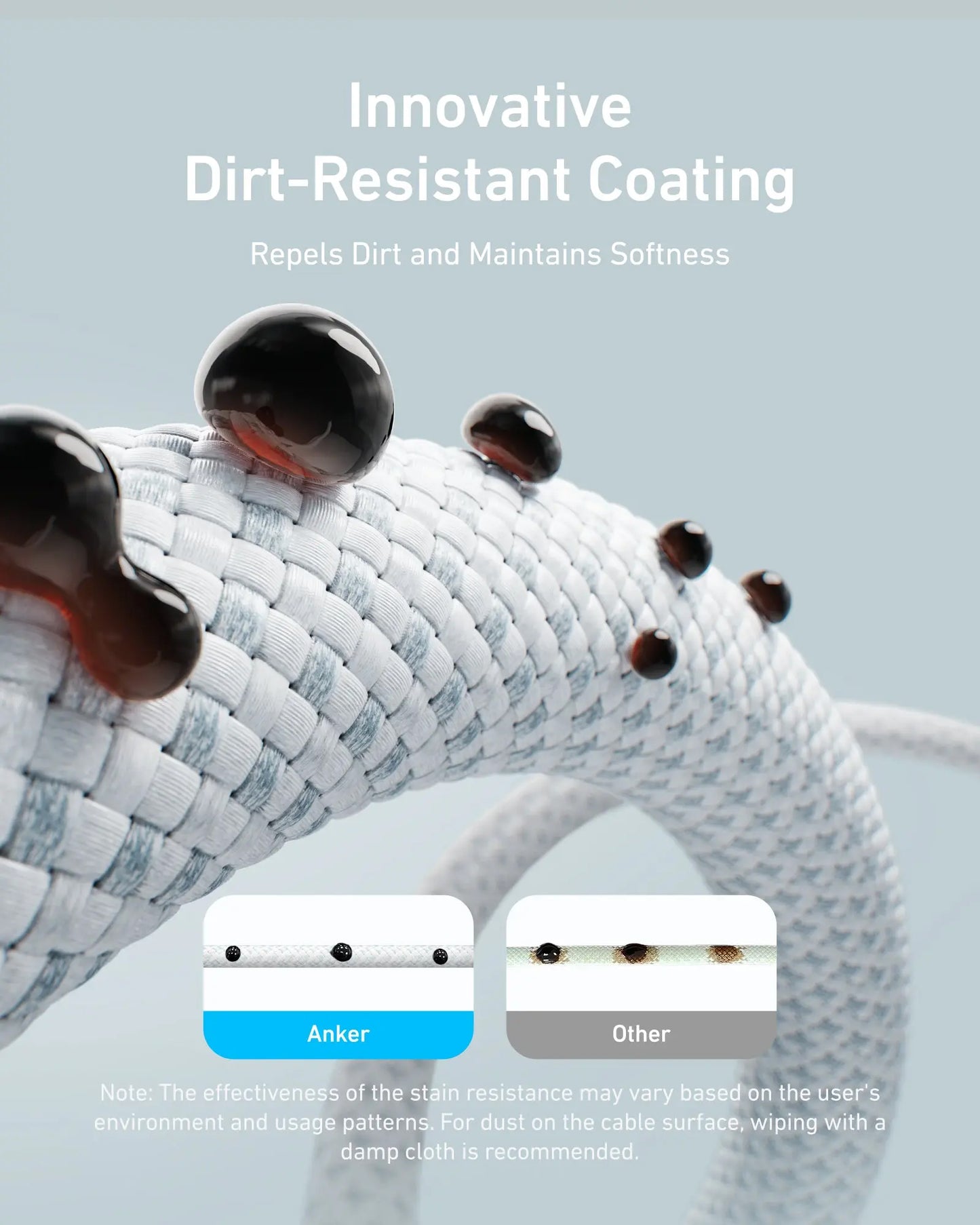 USB-C til USB-C Anker Zolo data- og ladekabel, 240W, 1m, Svart A8060H11
