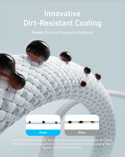 USB-C til USB-C Anker Zolo data- og ladekabel, 240W, 1m, Svart A8060H11