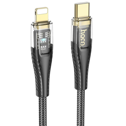 USB-C - Lightning Data- og Ladekabel HOCO U121, 27W, 1.2m, Svart
