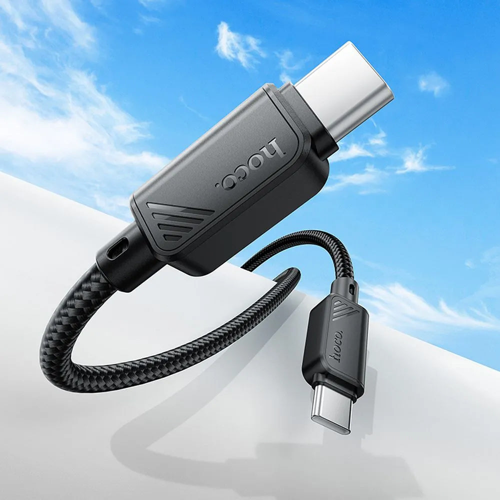 USB-C til USB-C data- og ladekabel HOCO X113, 60W, 1m, Svart