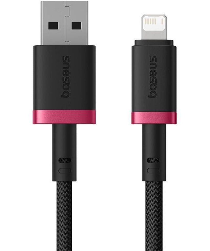 USB-A - Lightning Baseus Dura Series data- og ladekabel, 18W, 2m, Rød P10377801U01-03