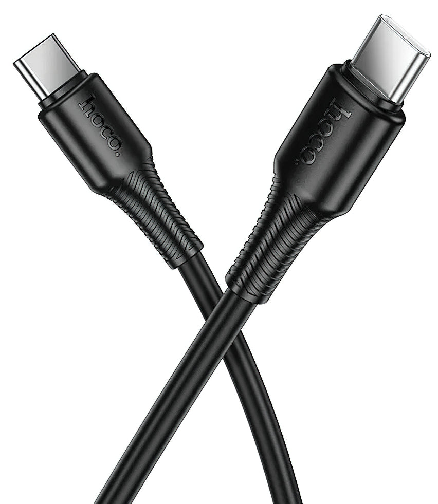 USB-C til USB-C Data- og Ladekabel HOCO X120, 60W, 1m, Svart