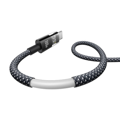 USB-C til USB-C Baseus Display 2 data- og ladekabel, 100W, 1m, Svart P10382702121-00