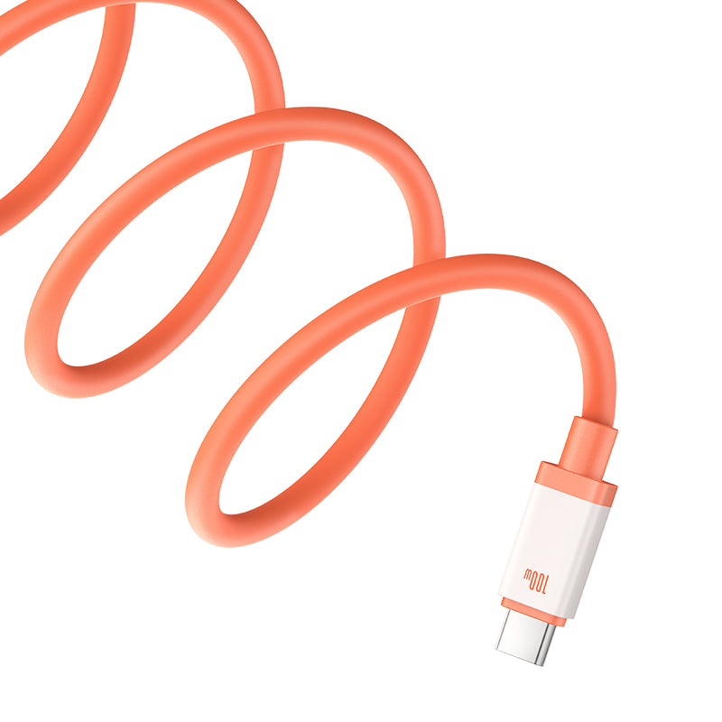USB-A - USB-C Baseus Zero Degree Series data- og ladekabel, 100W, 2m, Rød