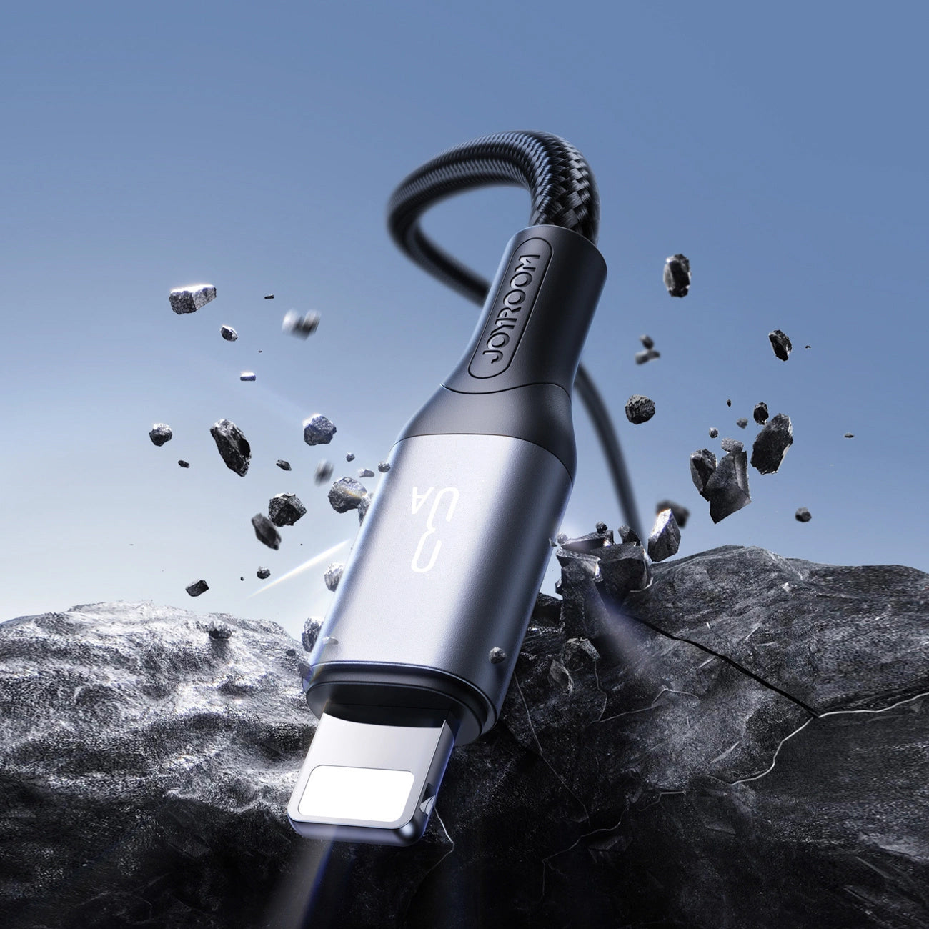 USB-A - Lightning Joyroom S-A28 Flash data- og ladekabel, 18W, 2m, Svart